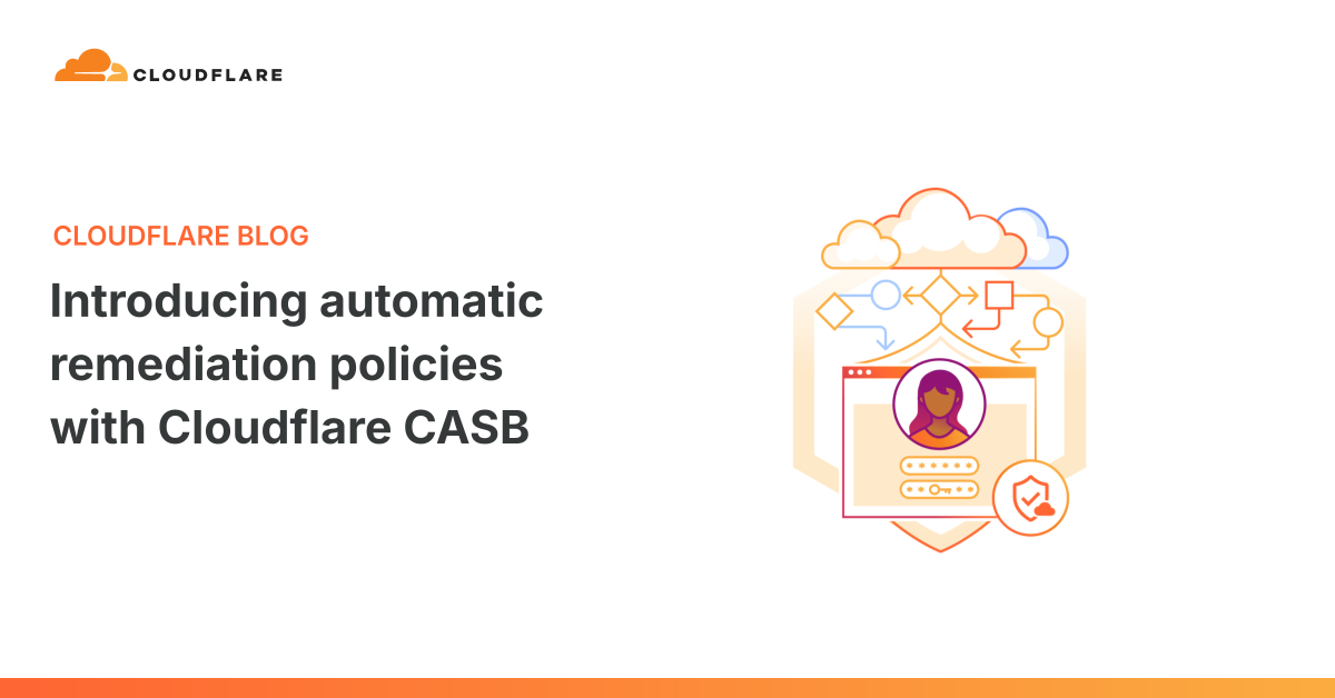Introducing automatic remediation policies with Cloudflare CASB